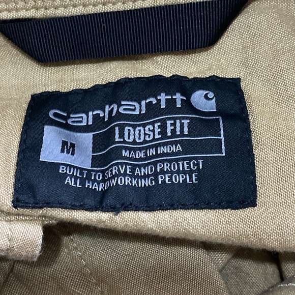Carhartt Tan Button-Up Shirt size M - Picture 4 of 4